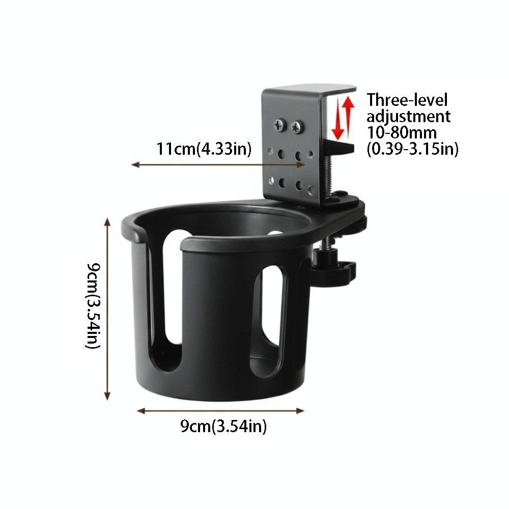 360 Degree Rotating Desk Mug Bracket Non Slip Clip On Cup Holder Table Cup Holder Home Office