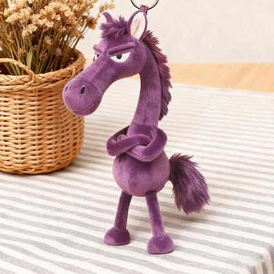 Plush Horse Bag Charm 2026 Year of The Horse Keychain Pendant Soft Pony Car Rearview Mirror