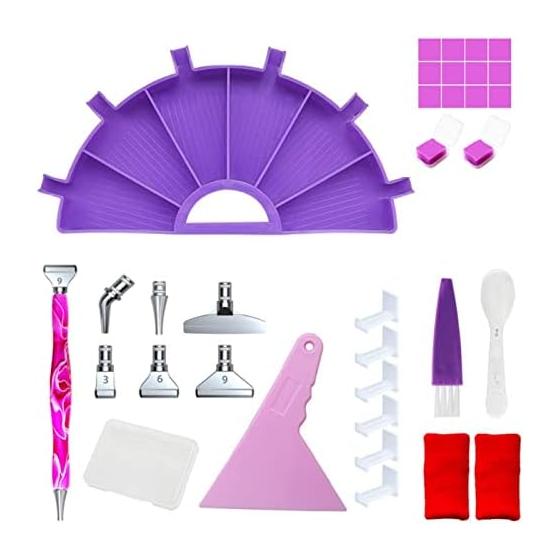 YAMOXLS Diamond Art Tools Pen Kit Set Diamond Painting Tools Handicraft Kit Diamond Painting Embroidery Canvas Multifunctional Handmade Beads DIY