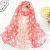 Versatile Women's Georgette Silk Scarf - Gradient Polka Dot Design for Summer Sun Protection