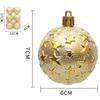 6pcs 6cm Star Christmas Balls Set Colorful Xmas Tree Pendants  Home New Year Gift