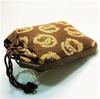 Maruzen Drawstring Bag with Gusset, Shingen Bag, Maruryu Design, Made In Japan, Brown, Approx. 28 X 20 X 4 Cm