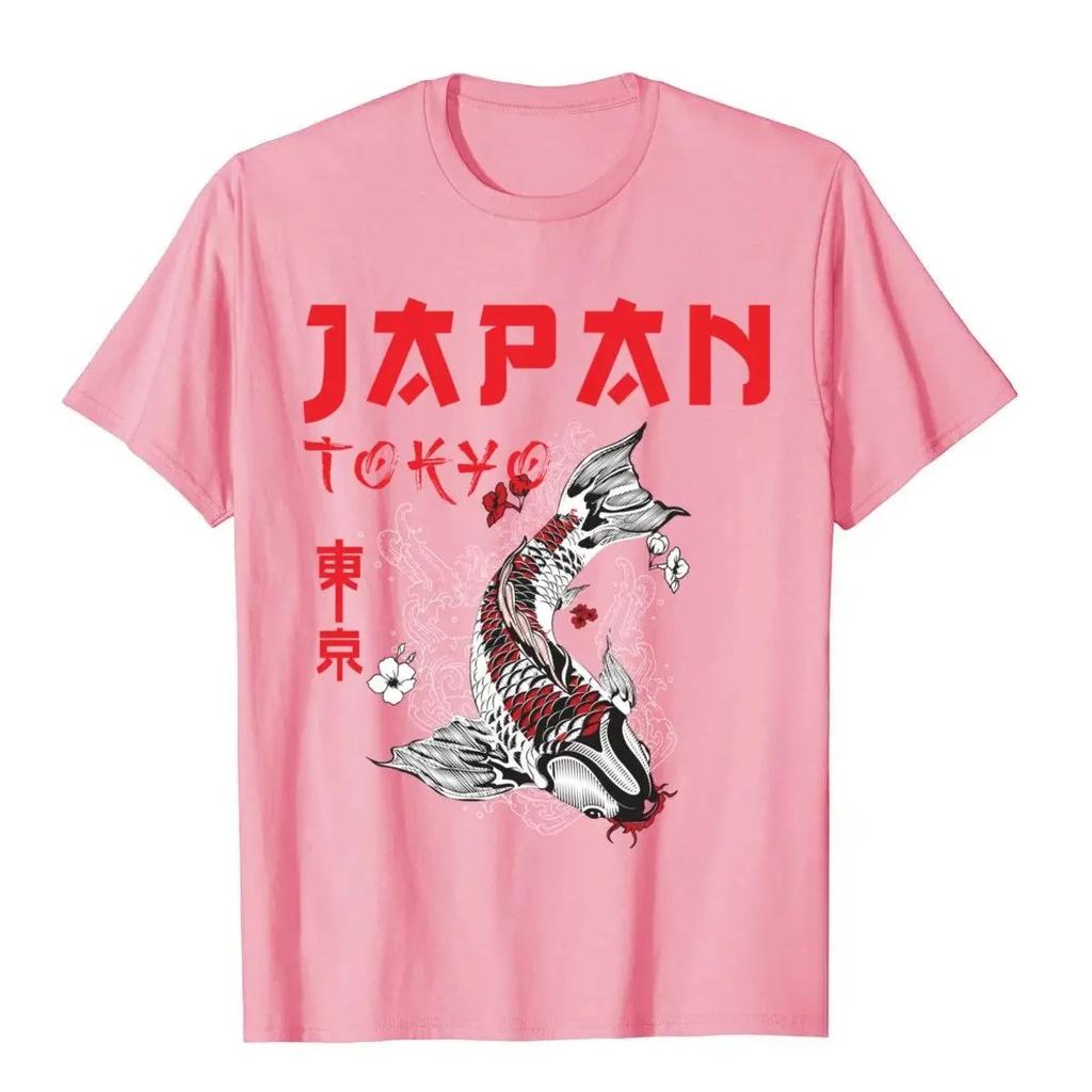 Yakuza Tokyo Koi Fish Men Women Tshirt Harajuku Manga Y2K Sport Casual Pop Simple Pure Cotton Short Sleeve Top Clothes Summer