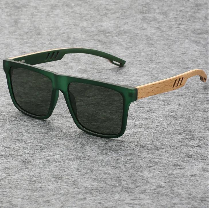 2025 Trendy Men s Polarized Bamboo-Style Sunglasses with UV Protection