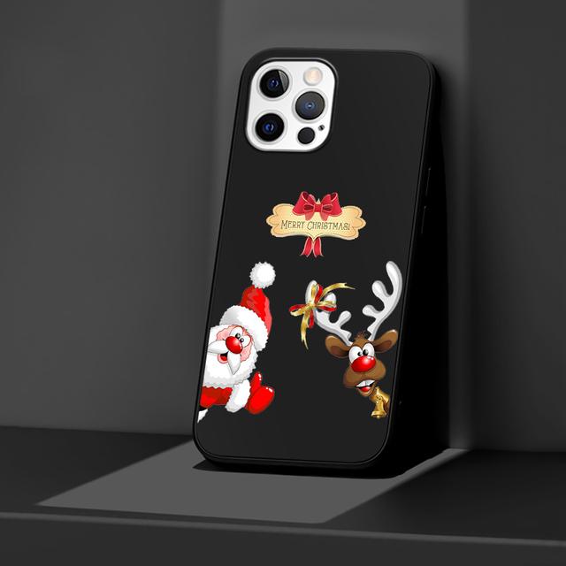 

Чехол для телефона Apple Iphone 14 11 13 Pro Max 12 Mini Xr 7 8 +Se 2020 Xs 6 6s Plus 5 5S Рождественские новогодние подарки Лось Снежный чехол iPhone 14 Pro Max