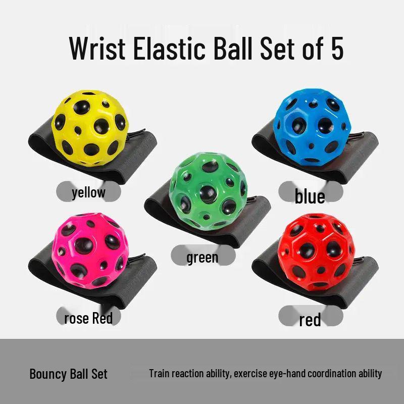 Luminous Elastic Wrist Rebound Ball Toy for Kids