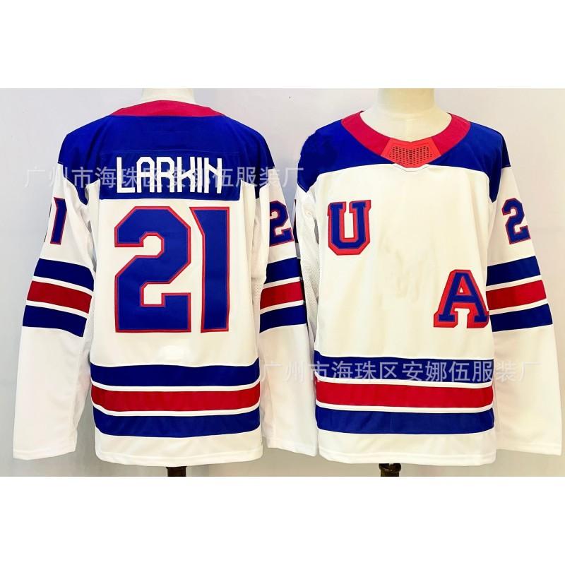 Ice Hockey Embroidered Long Sleeve Jersey Number 21 86 72 Unisex Winter Sports Team Wear