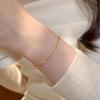 18k Gold Plated S925 Sterling Silver Minimalist Snake Bone Bracelet