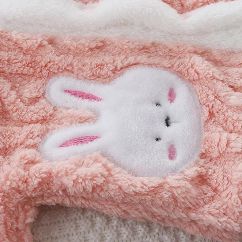 Mädchen Korallenfleece Pyjama Set: Stilvoller, dicker und super süßer Winteranzug für 1- bis 10-Jährige