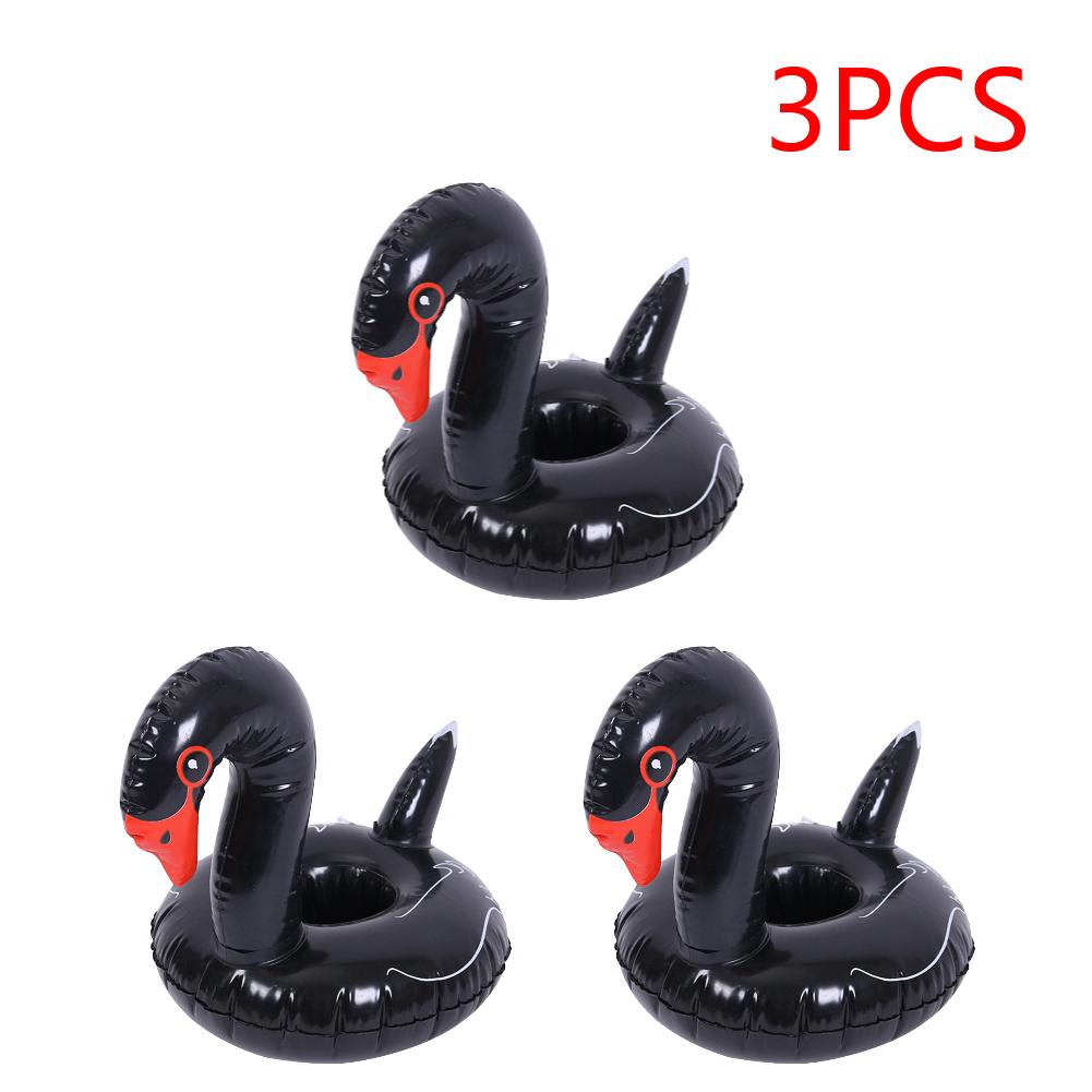 Inflatable Cup Holder PVC Swan Beverage Glass Holder Portable Water Inflatable Coasters for Holiday Birthday Party