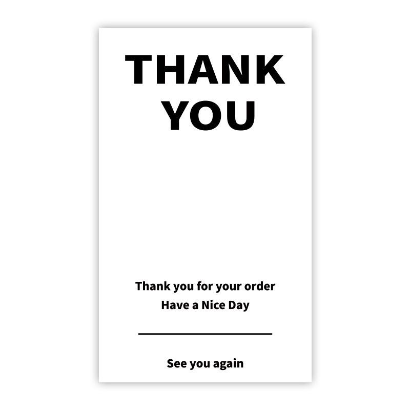 50-pack Airplane-Themed Thank You Box Sealing Stickers for Packaging and Decoration