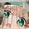 S-SPY×FAMILY Anya Forger Cute Blanket Blanket for Couch Sofa Travel Home Hiking Picni Bed Beding Flannel Blanket birthday gift