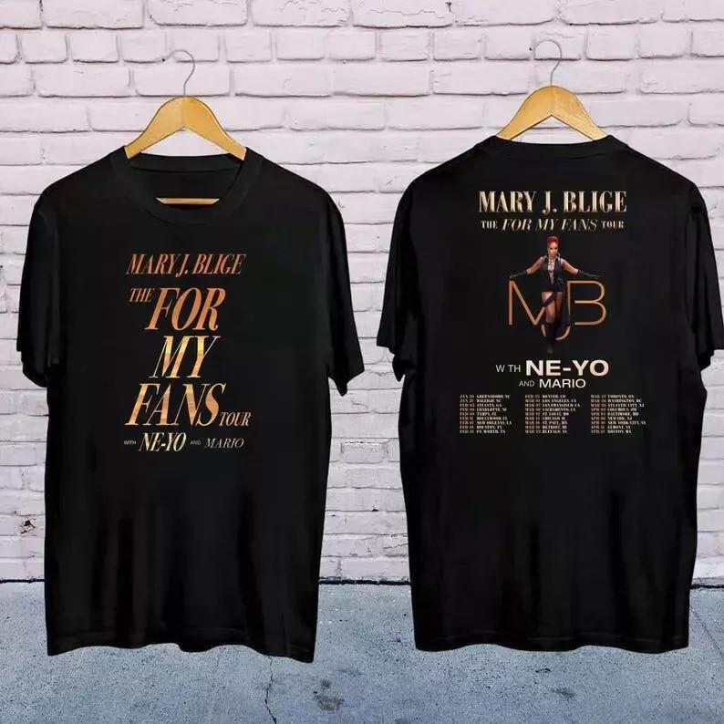 

2025 Mary J Blige The For My Fans Tour T-Shirt, Mary J Blige 2025 Concert, Mary 3XL