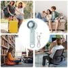 3in1 Cooling Fan Neck Hanging/handheld/desktop USB Rechargeable Electric Fans Travel 3 Wind Speed Ice Compress Cooling Device