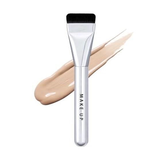 Gevlonecirly Foundation Brush Flat Type Spatula Shape Liquid Compatible Sheer Application Adheres Evenly Base Makeup Beginner-Friendly 01# 1 Piece