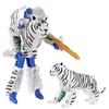 Tiger Eagle Deformation Action Figure Zoo Tiger Model Transformation Toy  Children Gifts