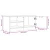 TV Cabinet Black 80 X 35 X 36.5 Cm Particleboard