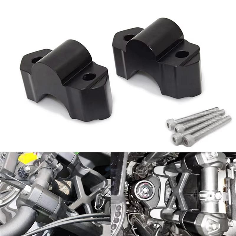 WO-For Kawasaki Versys 1000 2015- Motorcycle Handlebar Riser Handle Bar Clamp Raised Extend Heightening Mount Block