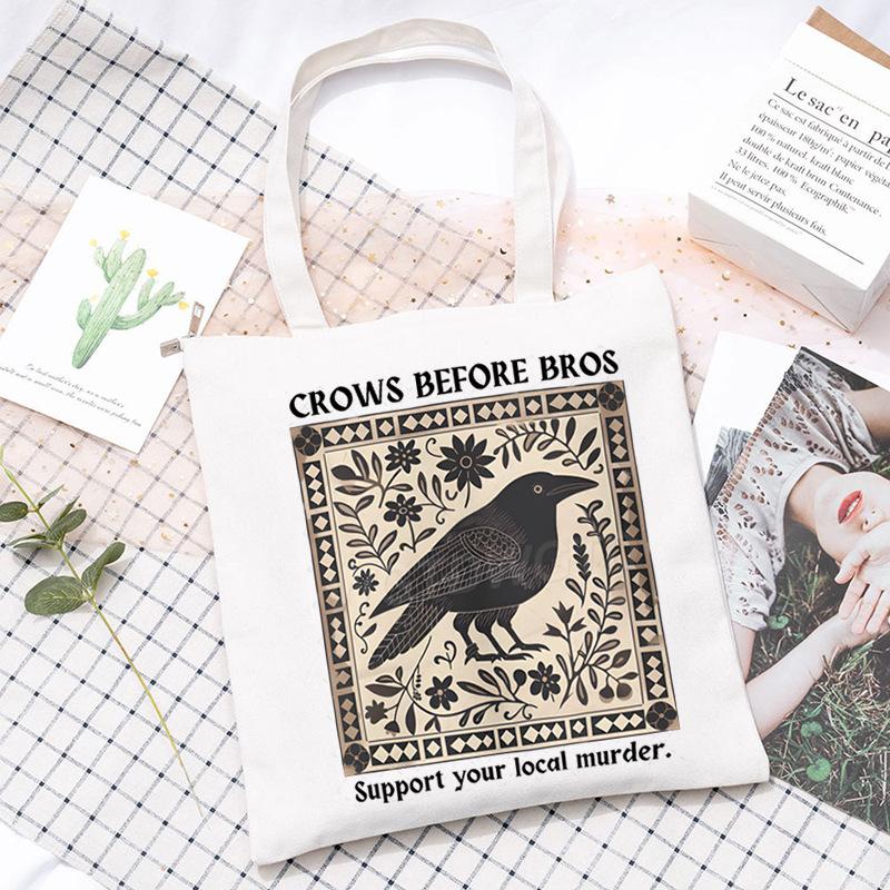 Insect Printed Casual Shoulder Bag Daily Versatile Large Capacity Canvas Bag 2025 New