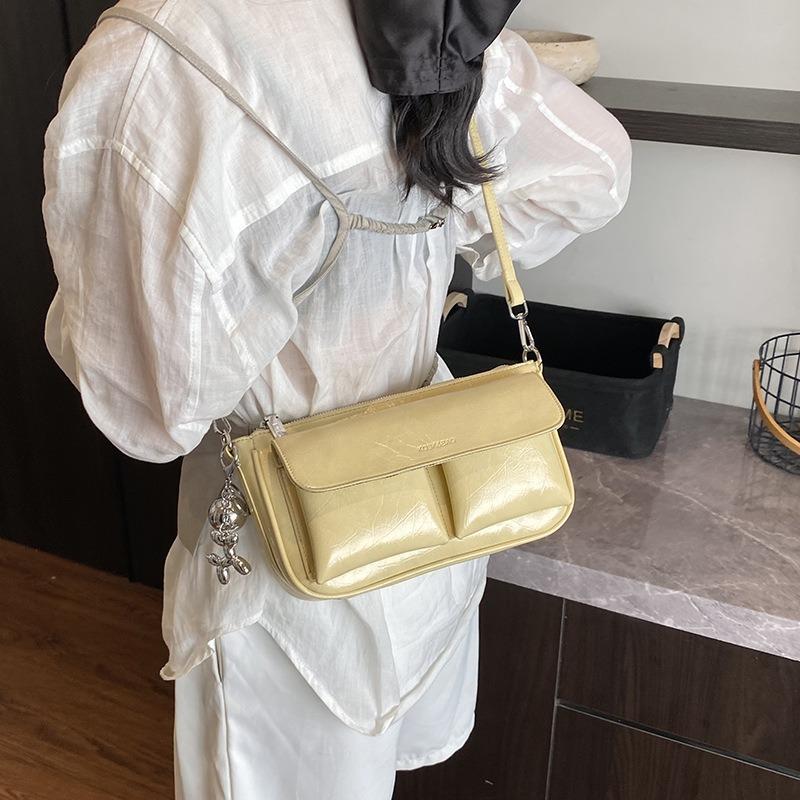 Large-capacity bag women's summer new niche messenger bag casual shoulder underarm small square bag