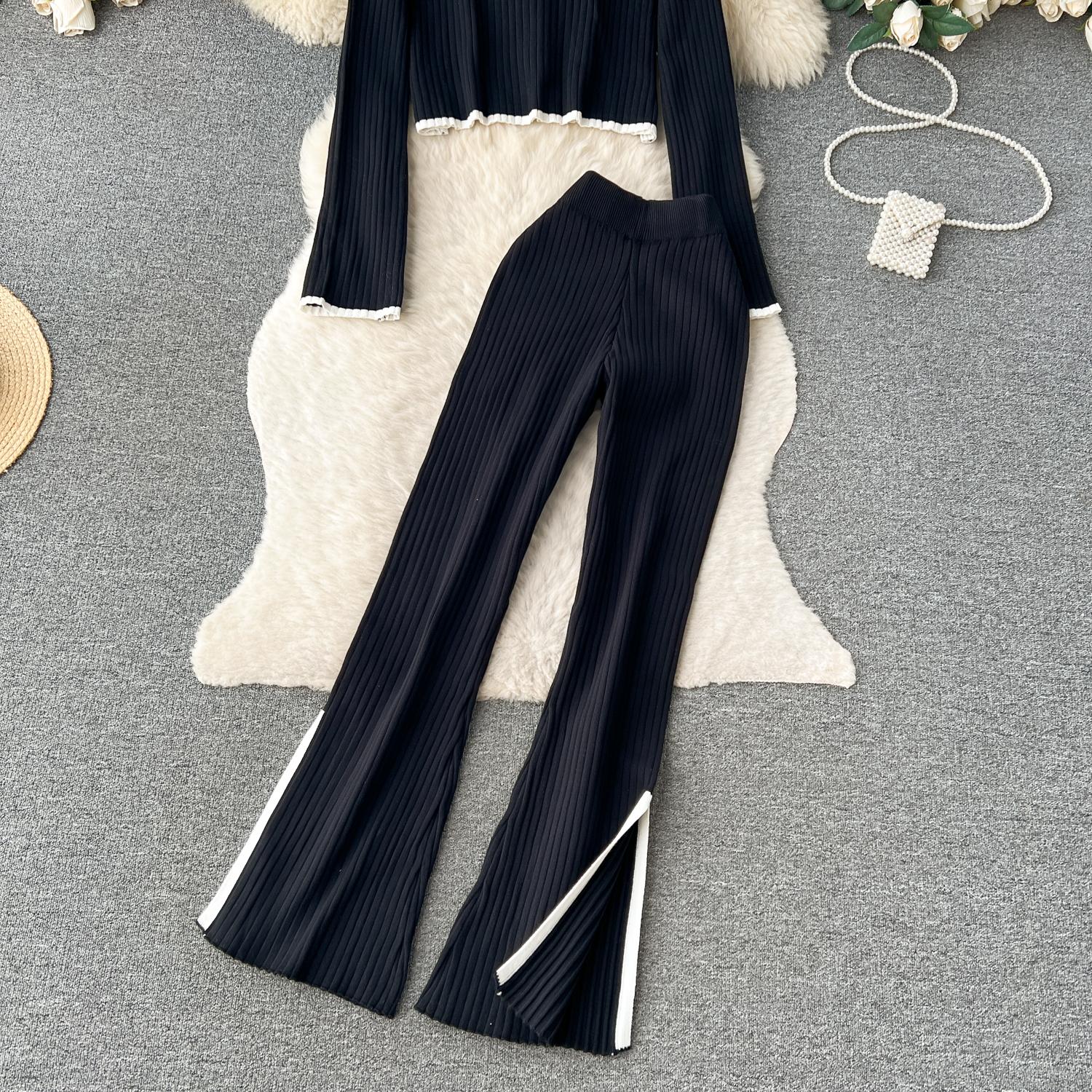 Винтажный вязаный топ с круглым вырезом в стиле Хепберн — фото 16