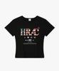 Hilukaakaibeu Hrac Flag Block Women'S Slim Fit Short Sleeve T-Shirt