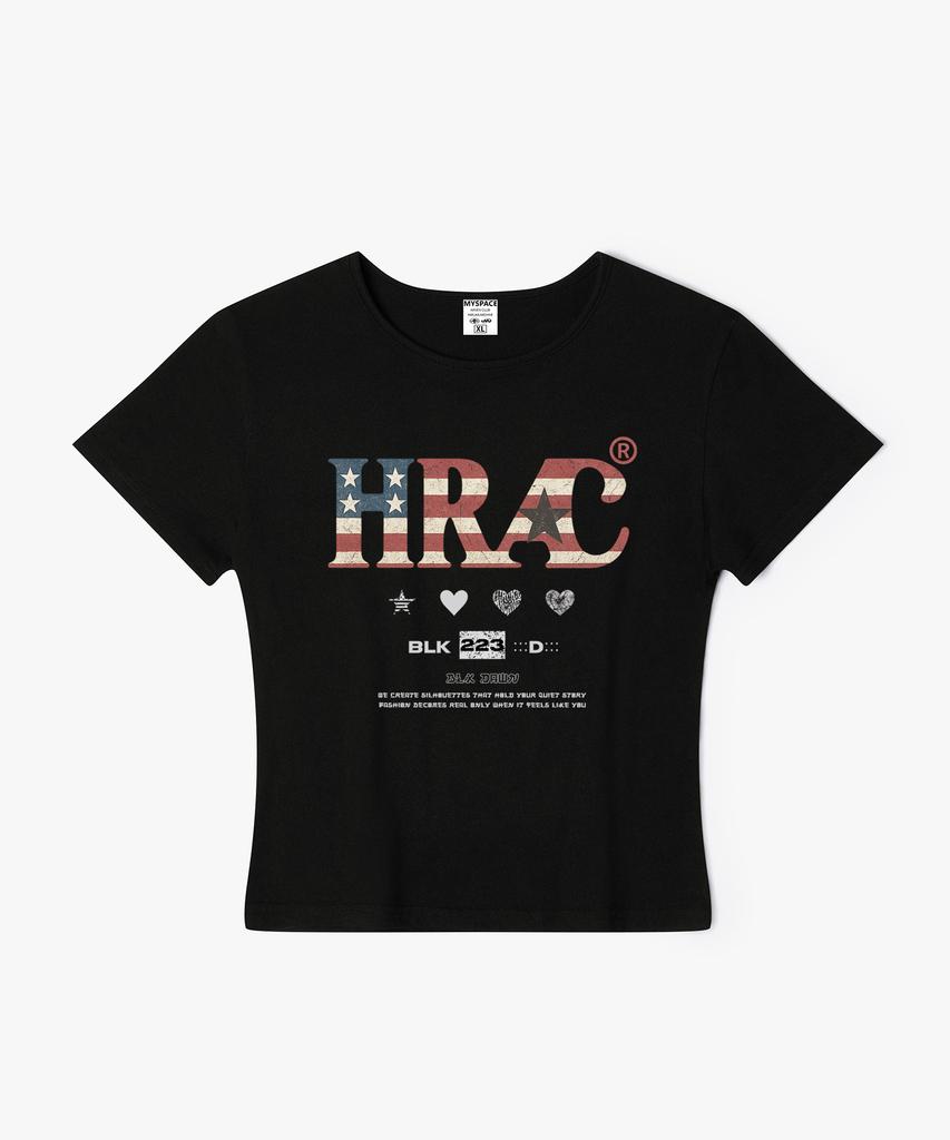 Hilukaakaibeu Hrac Flag Block Women'S Slim Fit Short Sleeve T-Shirt