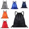 Solid Color Fitness Drawstring Bag Waterproof Drawstring Pocket Drawstring Backpack  Unisex