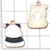 30 Mixed Black & White Enamel Panda Charms for DIY Jewelry