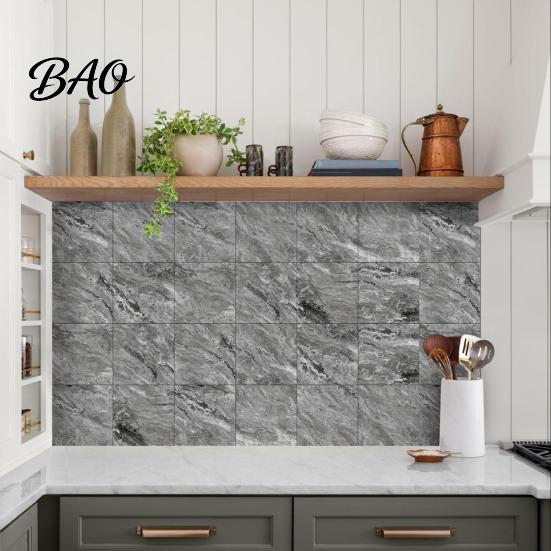 High Definition Marble Pattern Films 12PCS Imitation Wall Stickers, Self-Adhesive Waterproof EVA Peel And Stick Tiles Tiles, Scratch Resistant