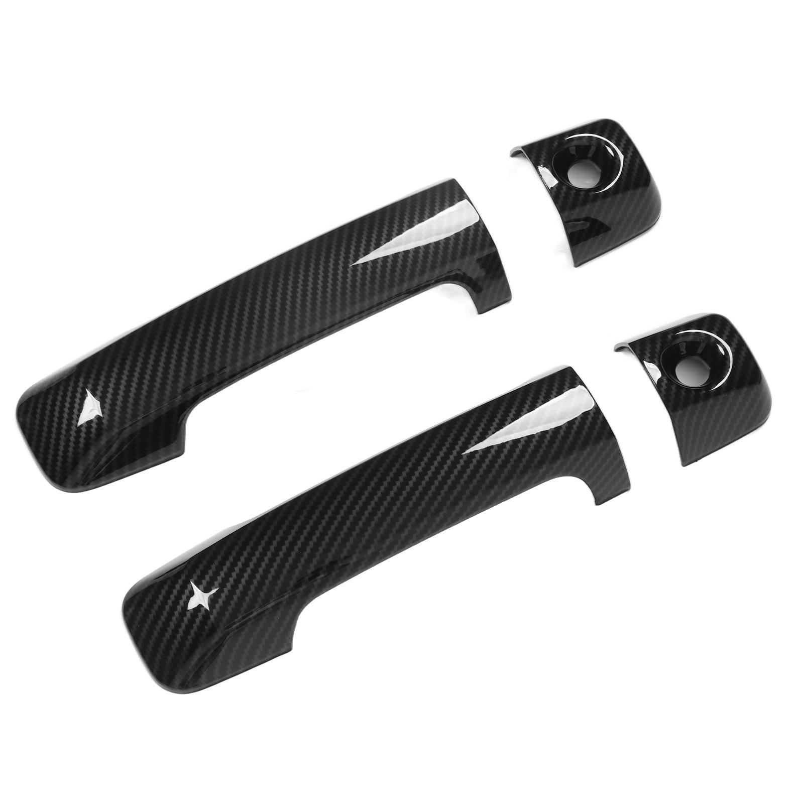 

4 шт. Панель ручки наружной двери автомобиля, стиль карбонового волокна, накладка на наружную ручку, наклейка для FJ