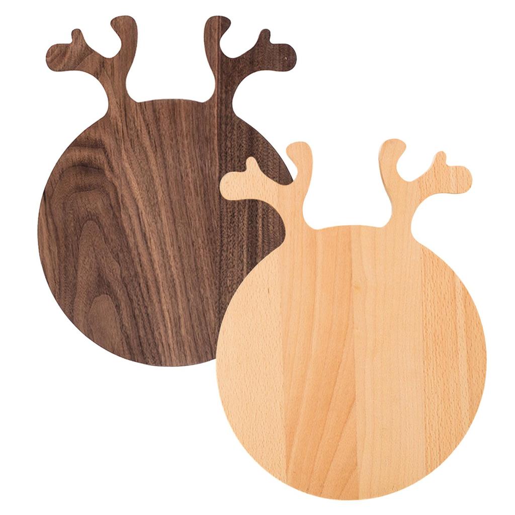 , Baking Tools Chopping Blocks, Snack Tray for Fruits Bread Restaurant - Black Walnut