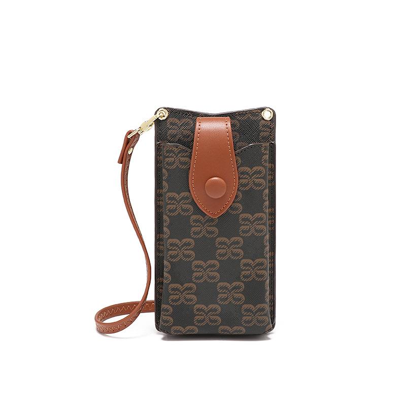 

Трендовый печатный вертикальный чехол для телефона, модный и универсальный, маленький кошелек для монет, легкий одноплечевой кроссбоди кардхолдер
