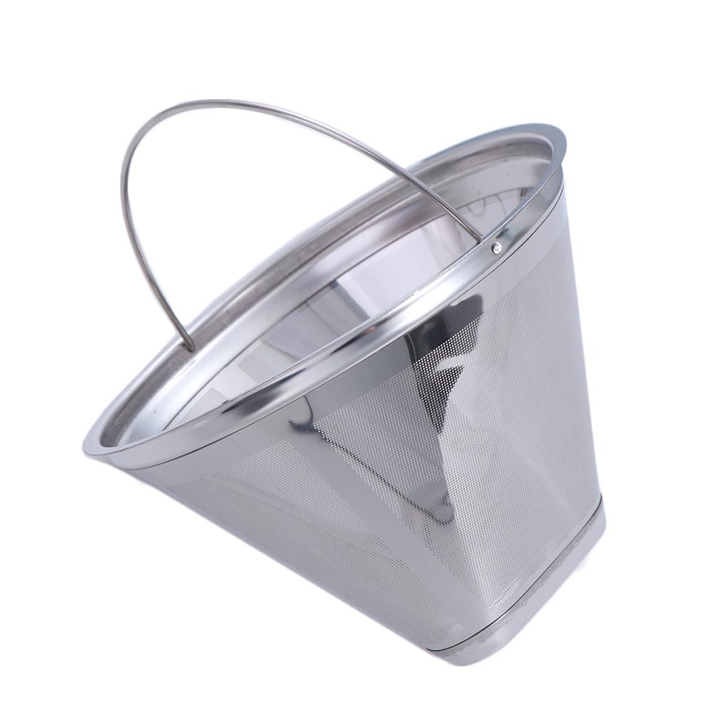 304 Stainless Steel Coffee Powder Basket Fine Mesh Tea Strainer Drip Coffee Machine Filter  Cafe