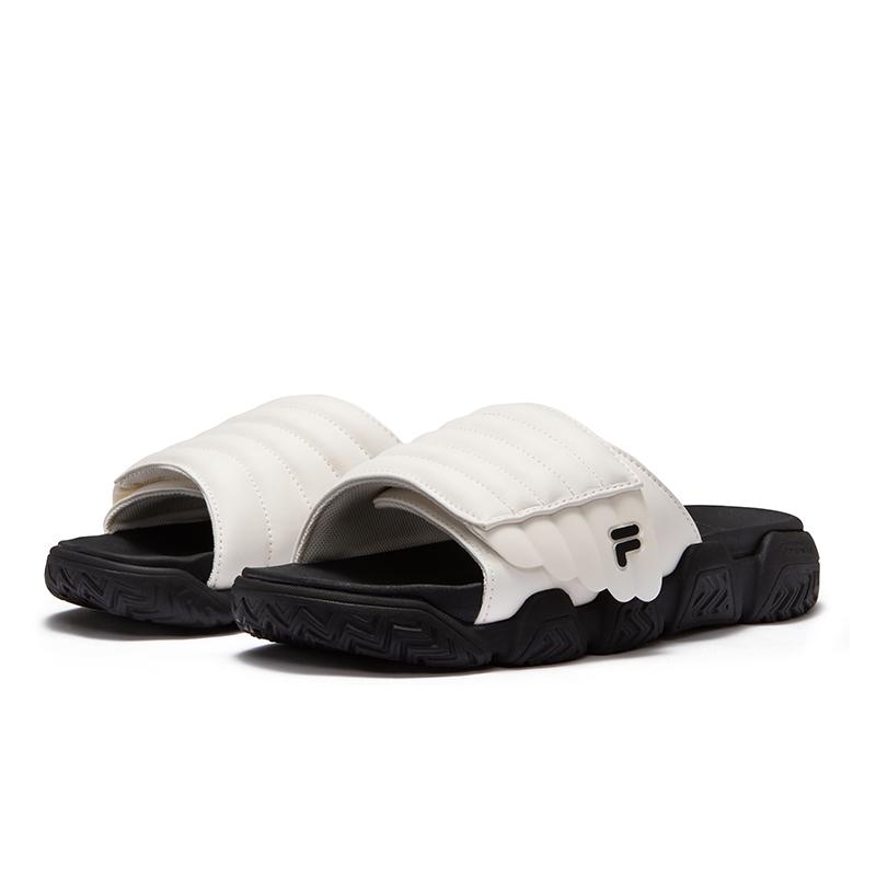 Fila Fusion Buster Slipper Comfortable Soft Slide Sandals Women Footwear White Black T12W521805F-SB