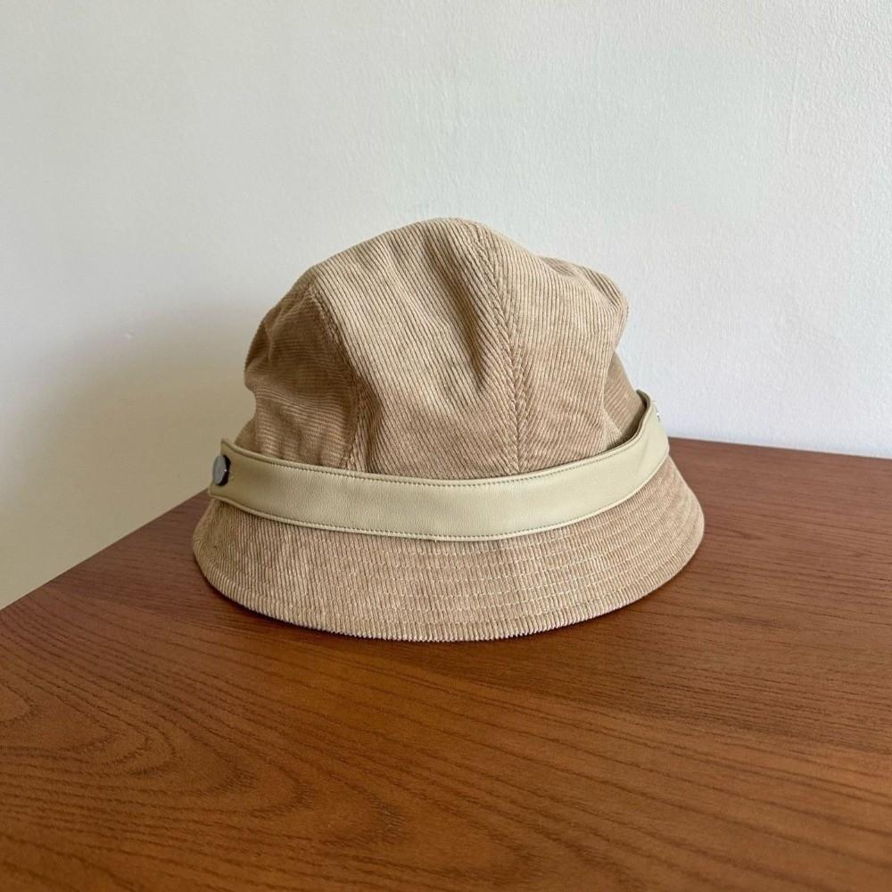 Новая вельветовая панама Теплая элегантная кепка-рыбак Уличные шляпы-купола Осень Зима