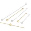 Copper Brass Necklace Extension Chain Bulk Bracelet Extended Chains Tail Extender With Snap Spring Clips For DIY Jewelry Making