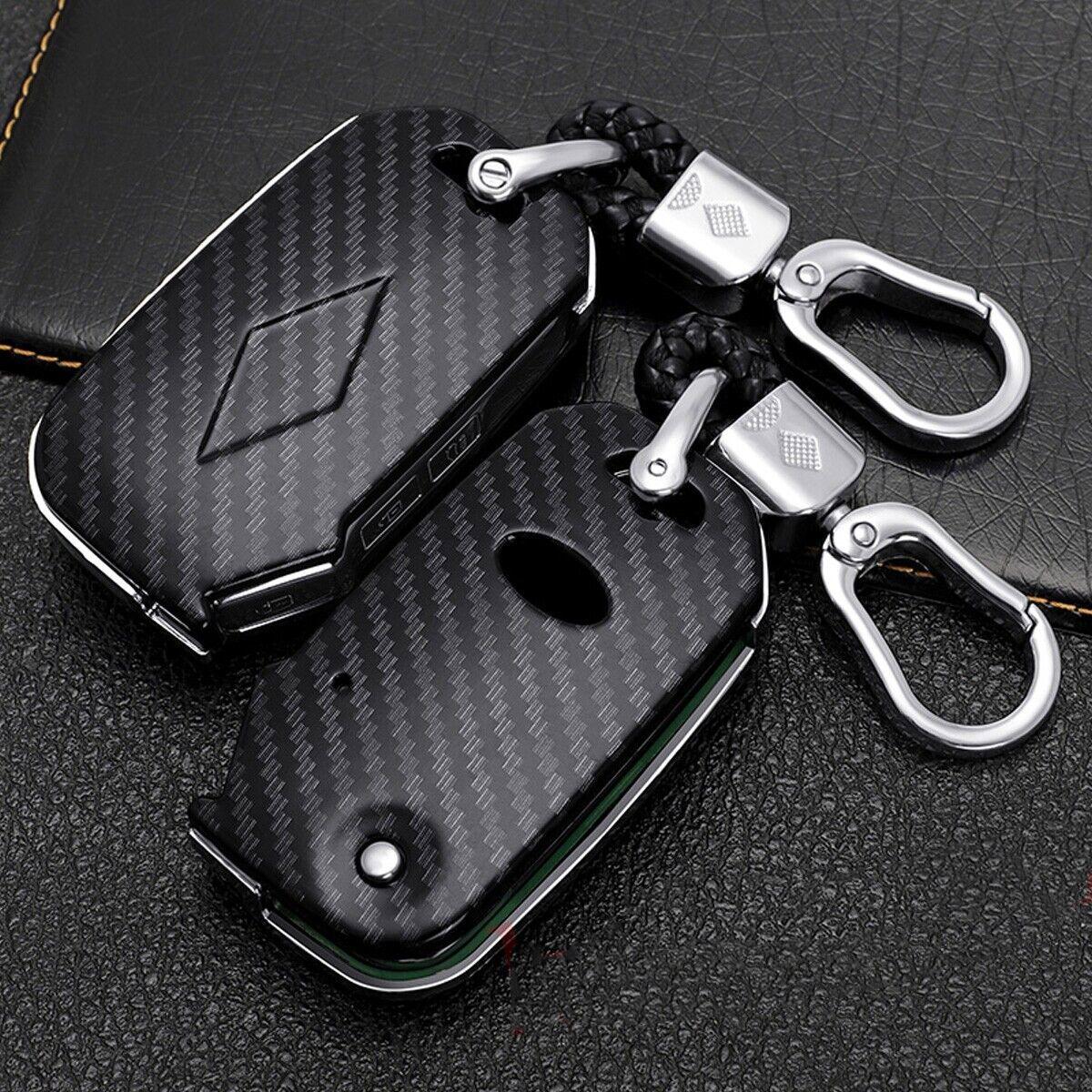 Car Key Ring Fob Case Cover Shell Holder For Kia K3 K5 Forte Optima Seltos Soul