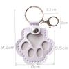 Exquisite Leather Pet Fur Keychain: Cute Cat & Dog Hair Bag Charm Ornament