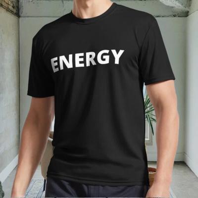 New ENERGY Active Logo Men's Black T Shirt Funny Size S To 5XL