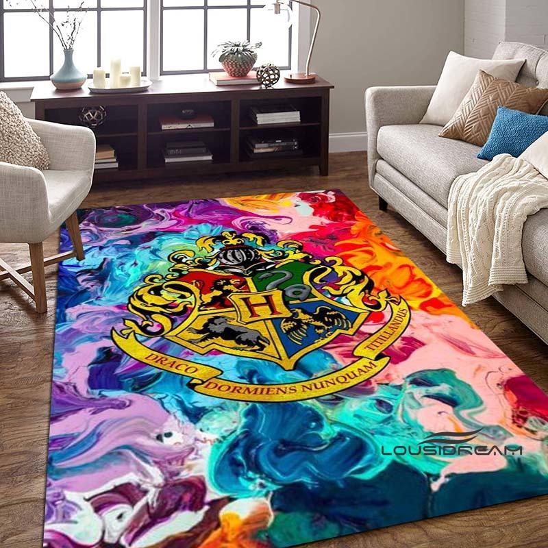 Harry Potter Logo Home Decor Rug, Bedroom Mat, Digitally Printed Movie-themed Mat, Large Play Mat1