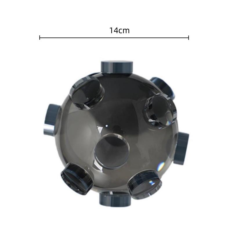 Glas Handwerk Geometrische Kristallkugel Transparent Abstrakt Runde Kugel Ornament Dekorative Figuren Heimdekoration Zubehör