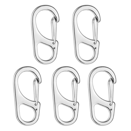 5 ks Mini karabiny Camping Horolezectví Bezpečnostní přezky ze zinkové slitiny Nerezové a korozi odolné pružinové spony na háčky Campingové vybavení