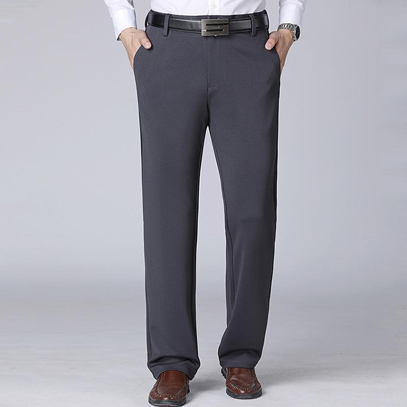 Mode Weiche Herren Businesshose Gerade Lang Freizeithose