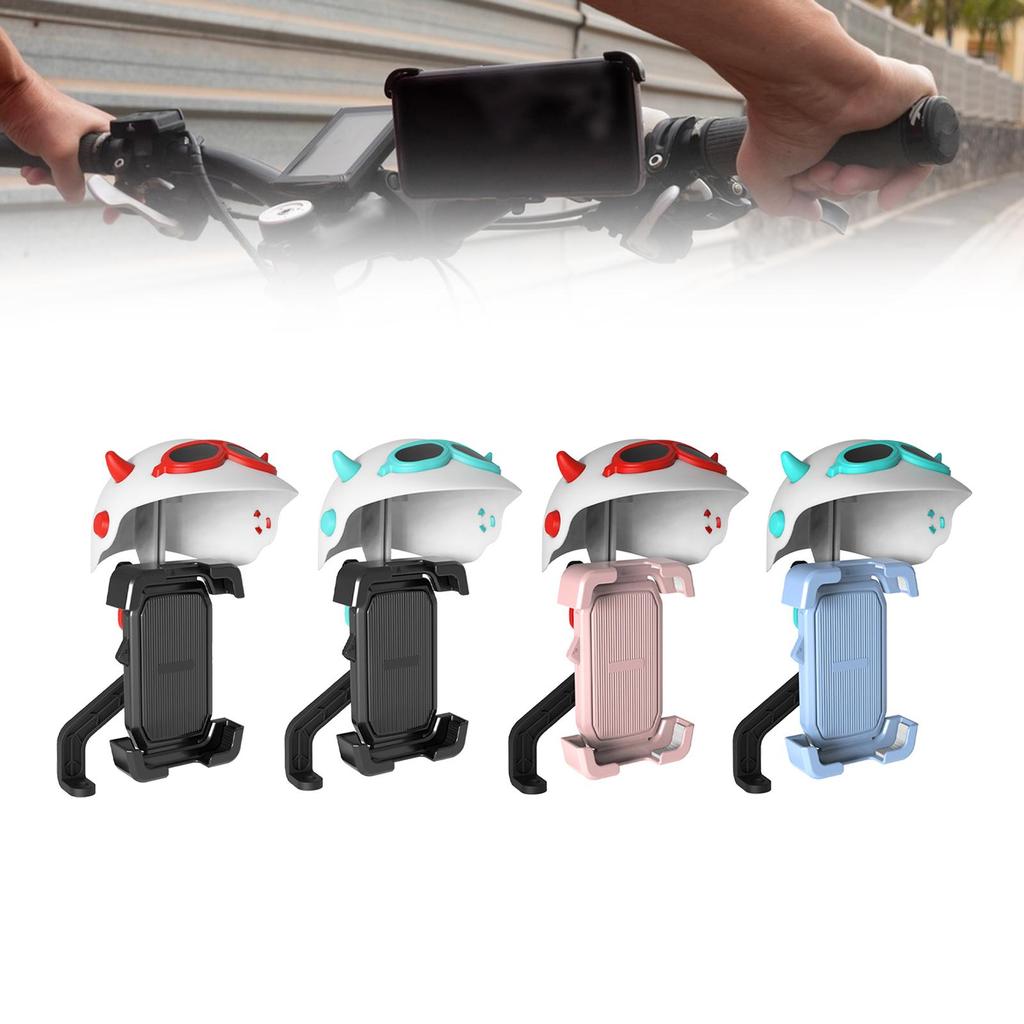 Generic Bike Phone Mount with Small Helmet Stable Adjustable Scooter Phone Clip for Cycling Riding Motorcycle Scooter Rider