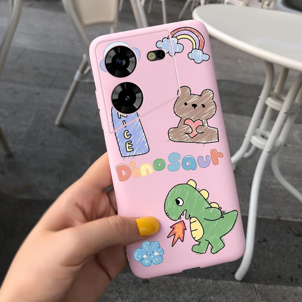 Soft Silicone Phone Case For Tecno Pova 5 POVA5 Cover 2023 New Fashion Cool Style Cartoon Design Coque Shell Soft Silicone Etui