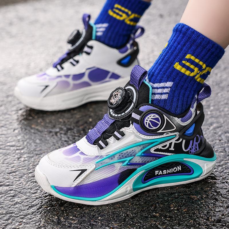 28-40 Children /Teenagers Plus Size Fashionable Sports and Leisure Shoes Boys Basketball Shoes