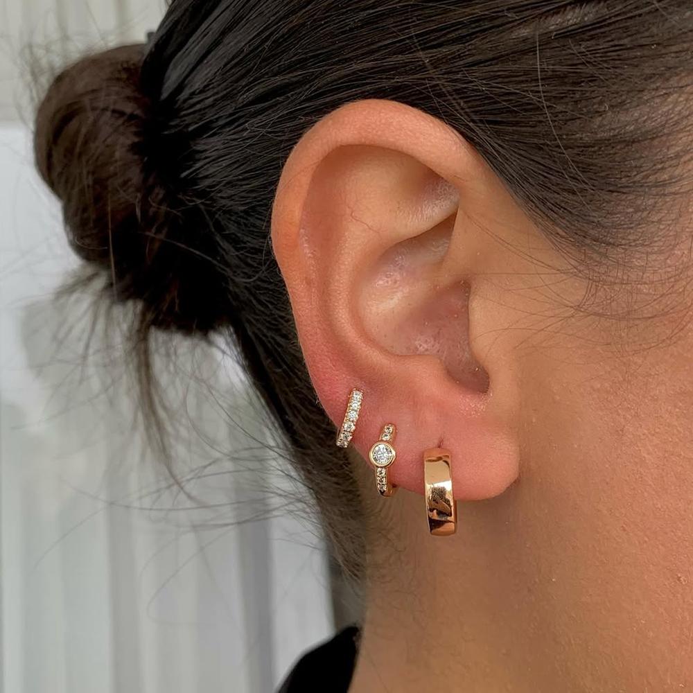 3 Pairs Dainty 14K Gold Plated Zircon Hoops Stackable Earrings Set For Women Fashion Elegant Daily Party Wear Jewelry Gifts 2026