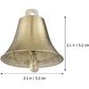 4Pcs Copper Cow Sheep Bells - Loud Metal Grazing Bells for Livestock Pets and DIY Crafts