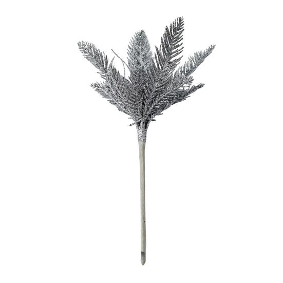 DYS Christmas Glitter Tree Filler Branches, Artificial Pine Needle Leaves Twig Picks for Xmas Ornaments, DIY Wreath Garland Decor